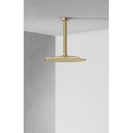 VBFF-Shower Head,rain shower head, 10 inch- Round Shower Head, 1.8 GPM Flow Rate, rainfall showerhead,VBFF12 (Brushed Gold)