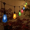 NOMA Connectable Edison Drop Festoon Garden Lights, 10 Large Multicolour