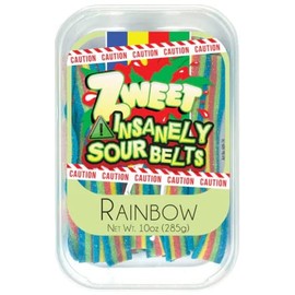 Zweet Insanely Sour Rainbow Belts, Red