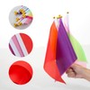 GWHOLE Hand Flag, Triangle Flag, Plastic Stick Set, Colorful, Kindergarten,