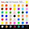 Pentel PHN-MF50 Oil Pastel, 50 Colors, 6 Metallic Colors, 6
