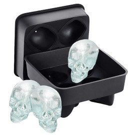 Bahoki Essentials Ice Molds - Silicone Ice Cube Tray With Lid - Easy Fill and Release Ice Maker - Great for Parties and Events