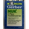 Gerber Vintage 1991 Gerber Nuk 3-piece Toothbrush Set Infant Child
