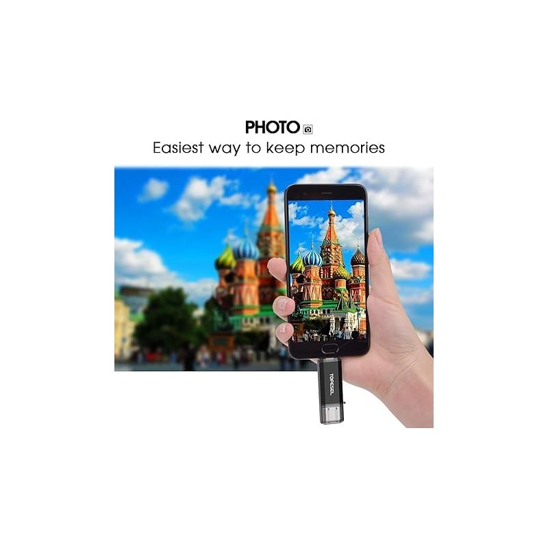 TOPESEL 64GB Tipo C Memoria Flash C USB Doble Dos