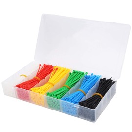900Pcs Multi Color Zip Ties 6 Multi-colors 4 inch Self-Locking Zip Cable for Indoor and Outdoor