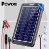POWOXI 12V 12W Solar Car Battery Trickle Charger Maintainer with