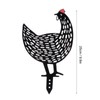 5Pcs Chicken Stakes Set Acrylic Animal Shape Statues Decoration for