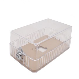 13016 Clear Plastic Thermostat Guard, Ring and Solid Bases - With Lock & Key
