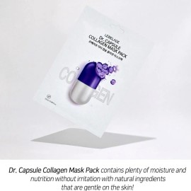 Mascarilla Coreana_ Dr. Capsula Colageno_ Reafirmante (10pz) Todo Tipo De Piel                                                                        