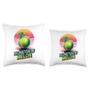 90s Vintage Honeydew Melon Throw Pillow