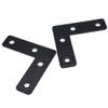 20 Pcs Black L-Shape Corner Brace Bracket,90 Degree Angle L