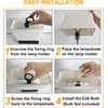 Briever USB Table Lamp, Multi-Functional Desk Lamp with 2 AC