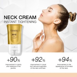 AH-8 Firming Neck Cream, Tighten and Lift Neck Cream with Double Roller Massage, Roller Neck Cream Reduce Wrinkles Fine Lines and Double Chin, Firm and Lift Sagging Skin - 120g/4.23 oz