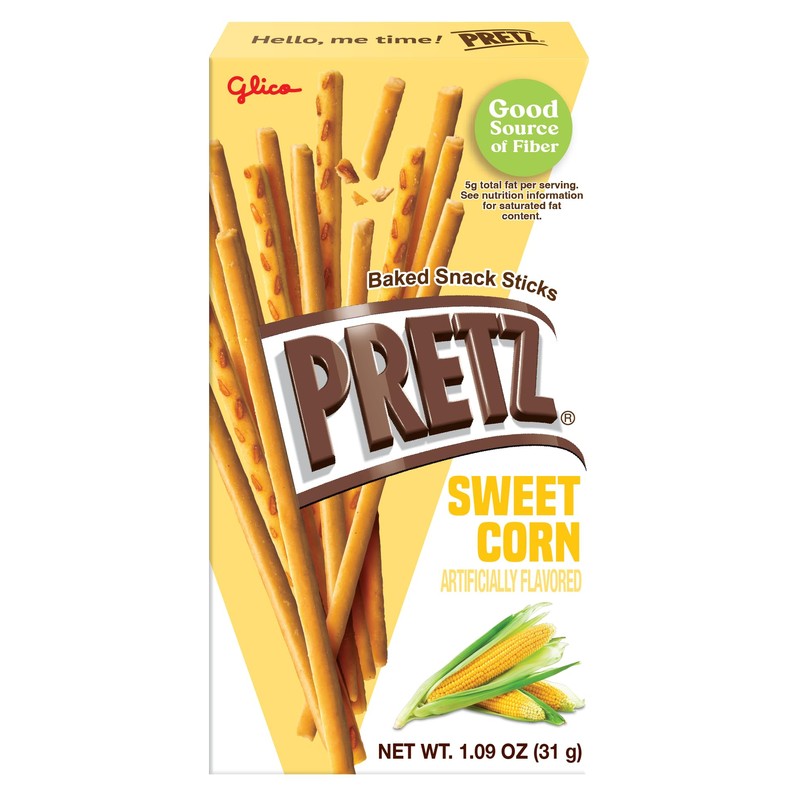 Glico Pretz Sweet Corn, 1.09 oz (Pack of 10)