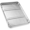 P&P CHEF Stainless Steel Baking Sheet Set with Rack, 17.5
