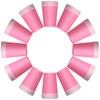 YANGTE 60 Pieces Pink Paper Cups Disposable Party Cups Biodegradable