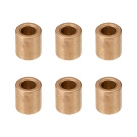 sourcing map Bearing Sleeve 5mm Bore x 9mm OD x 10mm Length Sintered Bronze Self Lubricating Bushings Pack of 6
