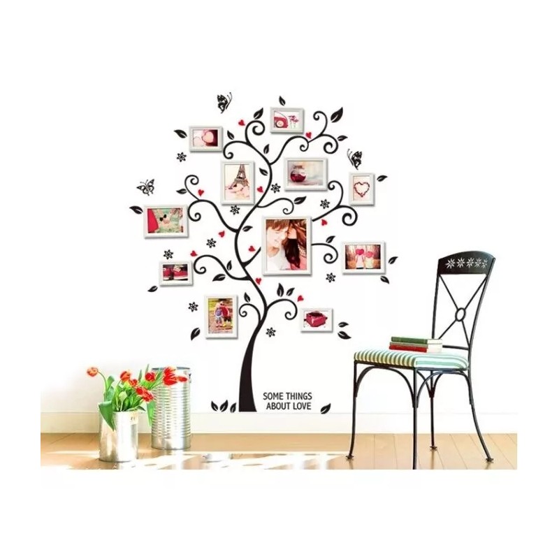 DaraBaby Vinil Decorativo Árbol Porta Retrato Para Sala Habitación