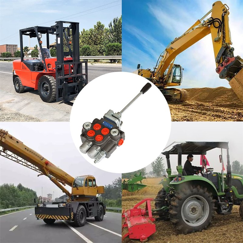 mitoharet 2 Spool Hydraulic Control Valve 3600 PSI, 11GPM Adjustable