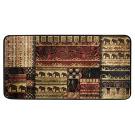 Senya Kitchen Rugs Runner African Pattern Doormat Bath Rugs Kitchen Mats 39 x 20 inch Multicolor Polyester and Cotton Blend