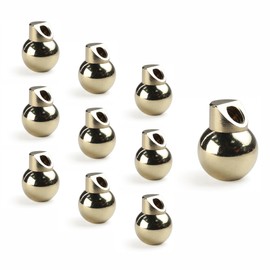 DCYCBTH 10 PCS M6 15.8MM Brass Ball Coolant Nozzles Screw Lock for Cnc Lathes, Milling Machines, Machine Tools, Stone Bending Machines And Jewelry Carving Machines Brass Ball Coolant Nozzles