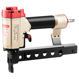 meite 18 Gauge Narrow Crown Stapler, 1/4-inch Crown Medium Wire Stapler, Accepts 5/8-Inch up to 1-1/4-Inch Length Staples, for Furniture and Interior Decoration (Model MT432KLM)