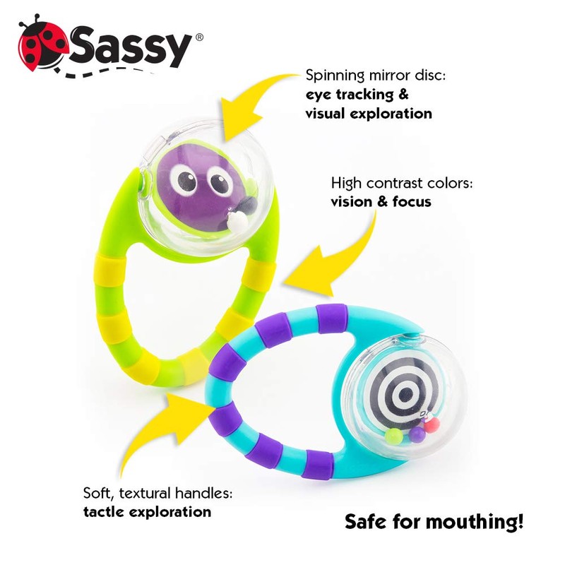 Sassy Flip & Grip Rattle | Value 2 Pack |