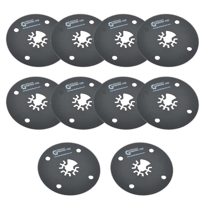 Versa Tool MB10H 80mm HSS Circular Multi-Tool Saw Blades 10/Pk