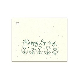 100 Happy Spring Green Price Tags & 100 Cut Strings for Crafts & Gifts. 2-1/8"x2-3/4" Personalize & Price Your Merchandise. Spring Tags.