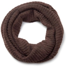 styleBREAKER Fine Rib Knitted Scarf, Plain Loop Scarf, Unisex 01018112 -