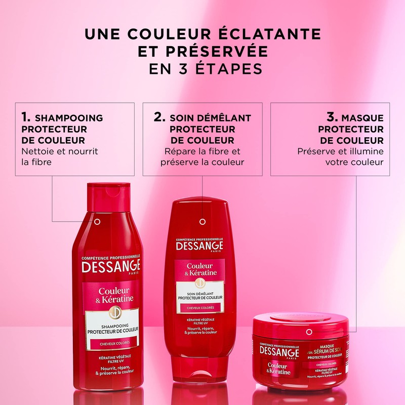 Colour & Keratin Dessange Mask with Serum Care Colour &