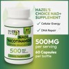 HAZEL'S Choice NAD+ Nicotinamide Adenine Dinucleotide Supplement 500mg, 60 Capsules,