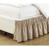 Mk Collection Wrap Around Style Easy Fit Elastic Bed Ruffles