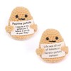 2pcs 7cm Stuffed Potato Toy Knitting Yarn Cute Expression Funny