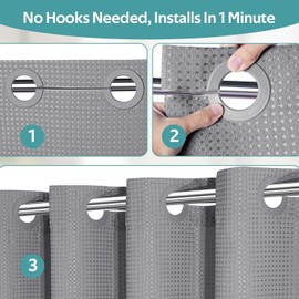 Fabric Shower Curtain Liner for Bathroom Shower Curtain 72x72 Inches