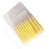 Cepillos Interdentales con Correas, Portátiles 40 Piezas 0,4 Mm Amarillo