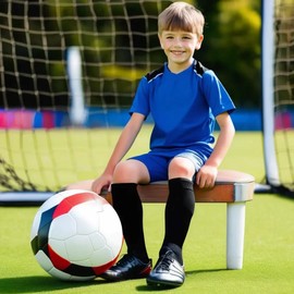 Unisex Football Rugby Sports Hockey Knee High Socks Kids Adult Soccer Knee Socks Youth Outdoor Football Socks (as8, numeric, numeric_6, numeric_11, Black)