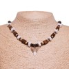BlueRica Shark Tooth on Brown Coconut & Puka Chip Shell