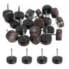 sourcing map Nail on Furniture Sliders, 24Pcs Plastic Chair Glides
