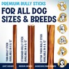FETCHERONI Odor-Free Bully Sticks (6 Inch, 25 Pack), 1 lb.