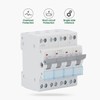 Manual Transfer Switch, 63A 400VAC 4P Power 35mm DIN Rail