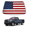 American Flag Car Windshield Sun Shade Compatible with GMC Sierra