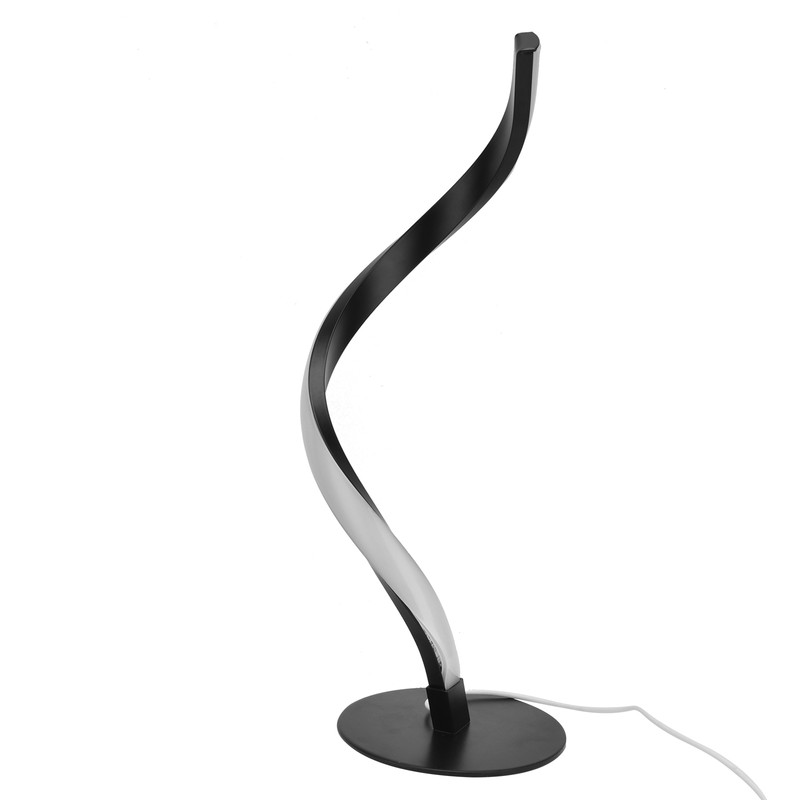 SShaped LED Spiral Table Lamp Reading Light Small Night Light