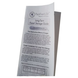 PackFreshUSA: 30cc Oxygen Absorber Packs - Food Grade - Non-Toxic - Food Preservation - Long-Term Food Storage Guide Included - 25 Pack