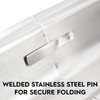 Full Size Stainless Steel Hinged Dome Cover with Handle (21.65
