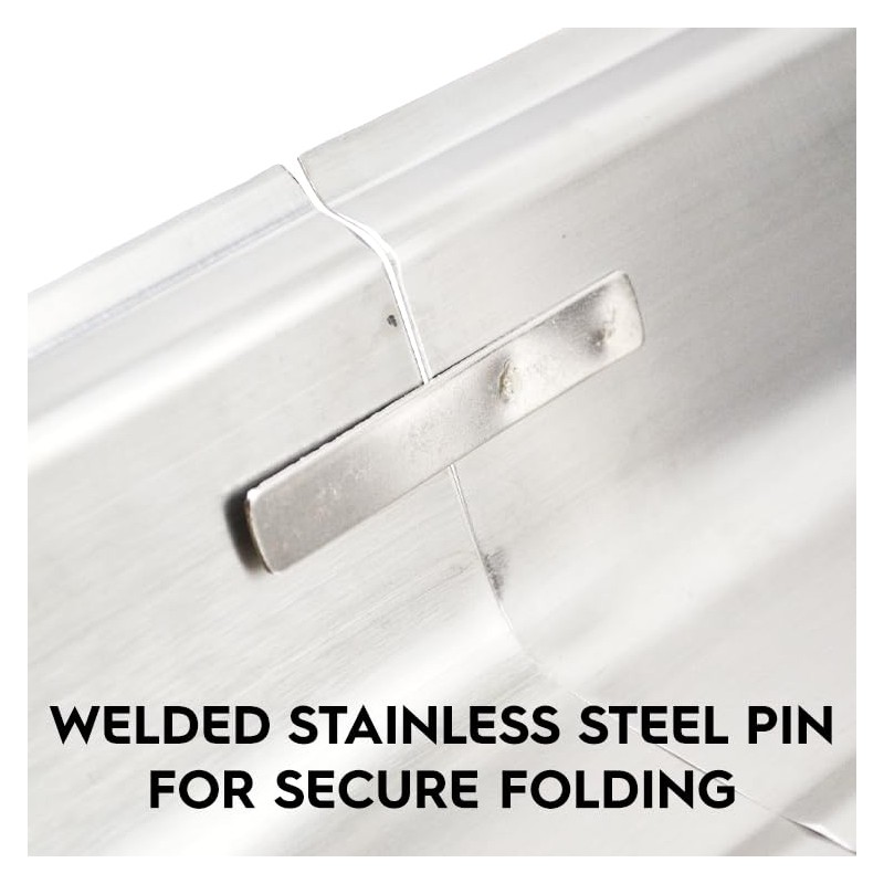 Full Size Stainless Steel Hinged Dome Cover with Handle (21.65