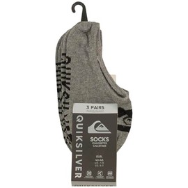Quiksilver Mens 3 Liner Pack Socks, ATHLETIC HEATHER