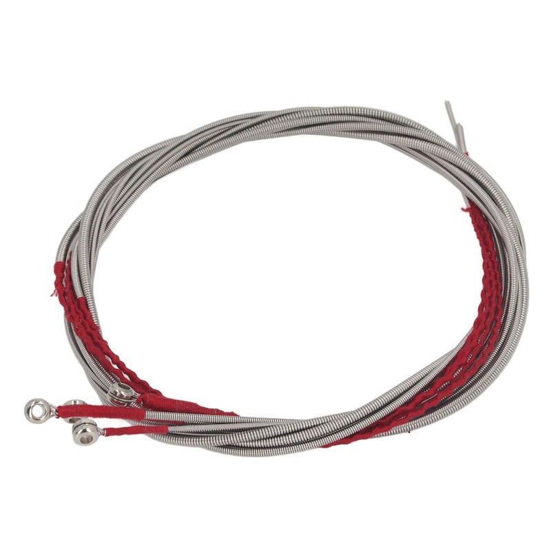 4Pcs Acoustic Bass String Set Stainless Steel Flexible Uniform Vibrations