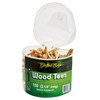 Unique Golf Wood Tees with Pouch (180 Pack)