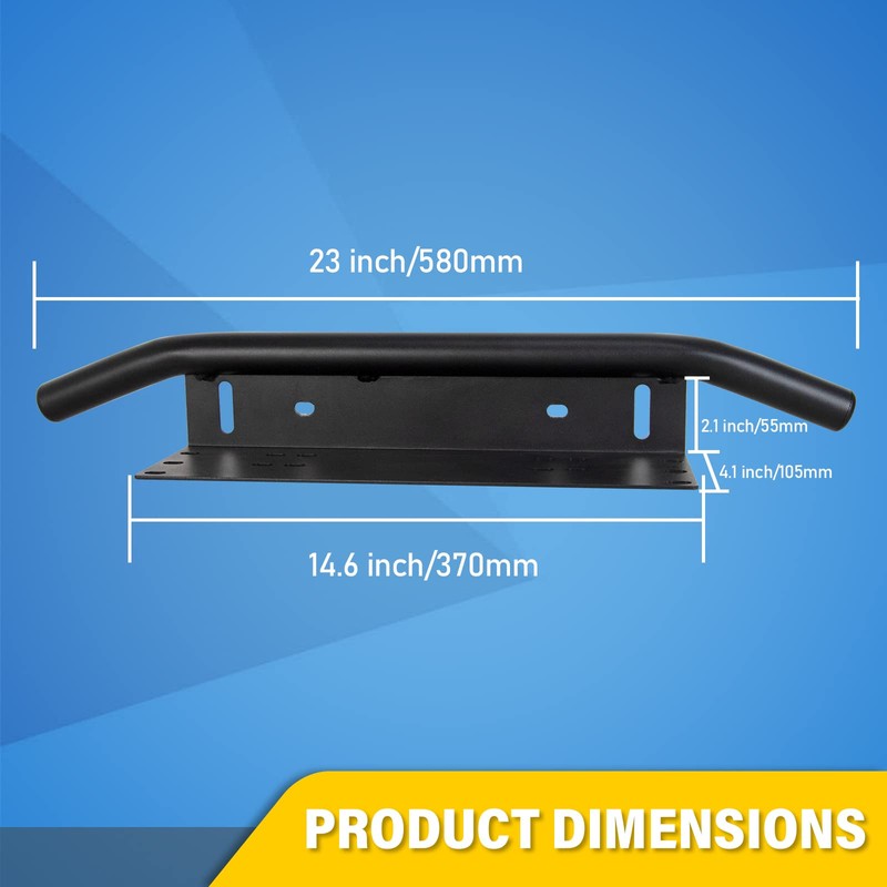 RIGODON 23 Inch Universal Bull Bar Black Light Bar Front